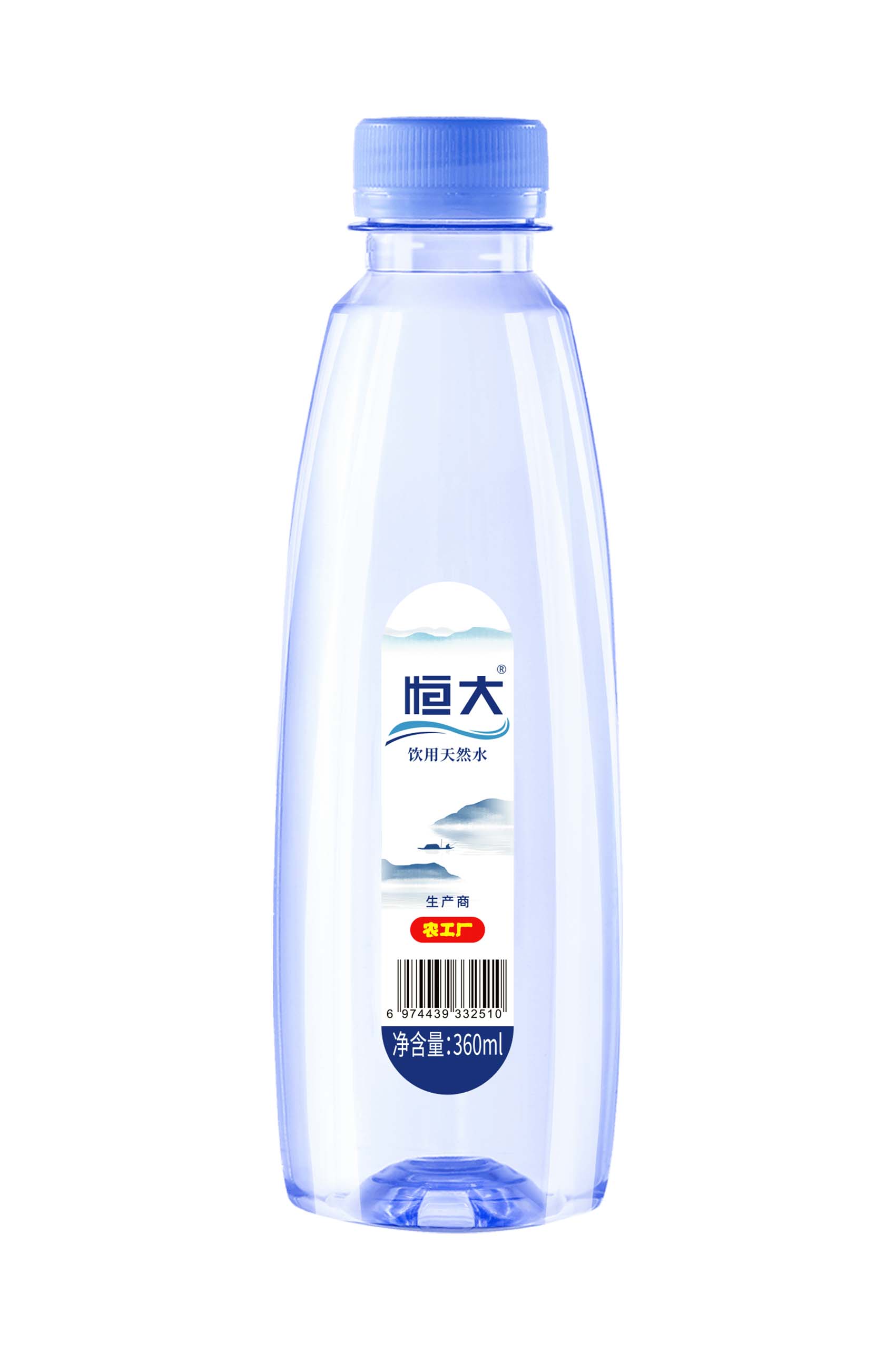 农工厂瓶装系列-恒大圆瓶360ML