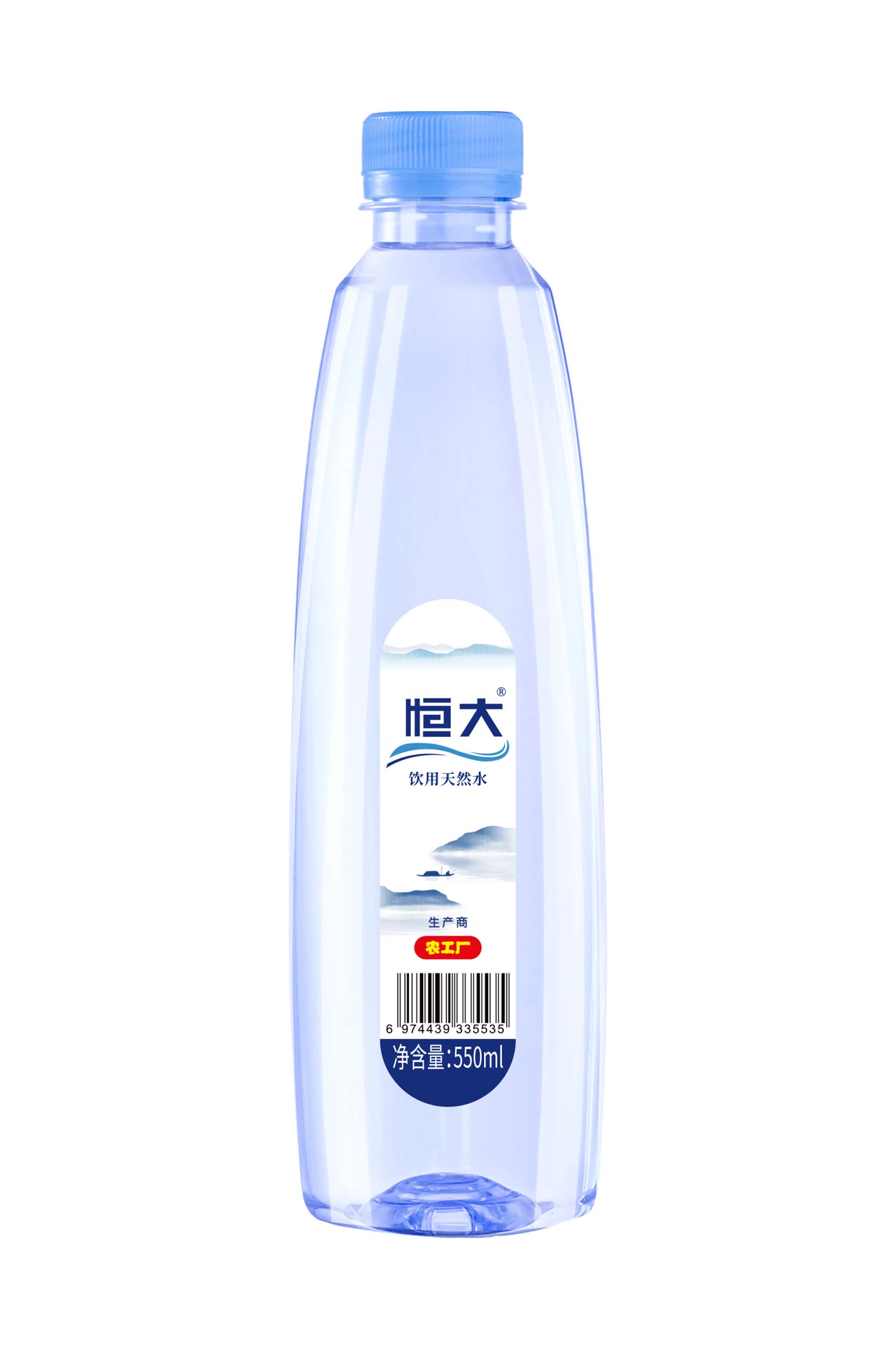 农工厂瓶装系列-恒大棱瓶550ML